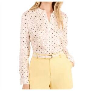 NEW CAMI NYC crosby blouse in pin dot